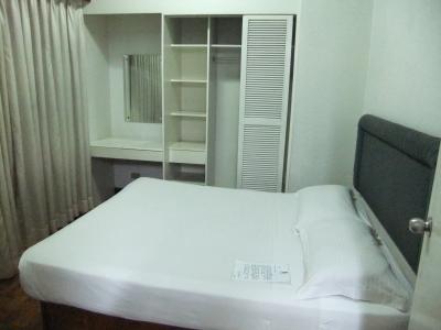 ベッドルームは別室でとても広くて収納も多く、静かでした。