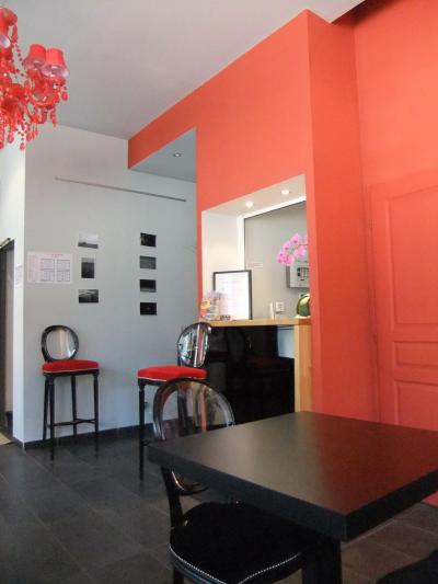 朝食はここでいただきます。実際はかなり広いスペースがあります