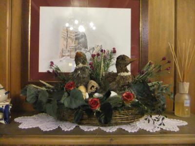 廊下のあちこちにこんな可愛い置物が置かれていました。