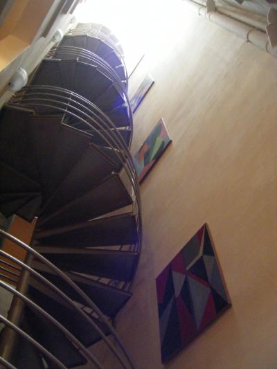 ホテルのらせん階段！吹き抜けになっていてかっこよかったです