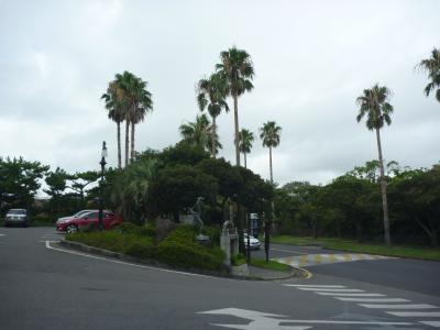ホテルの前の道路
