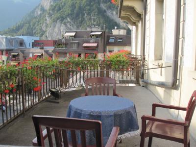 ベランダでお茶を飲むにはもってこいのスペース