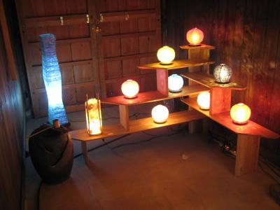 和紙のあかりの美しさは必見