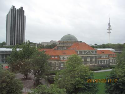 ハンブルグ大学側の部屋からの眺望