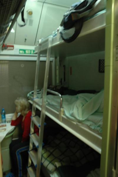 モスクワ-プラハ　オリエント急行　寝台コンパートメント