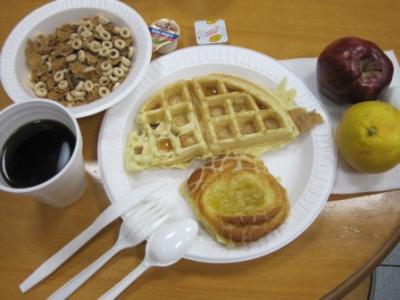 朝ごはんも充実