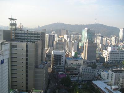 ソウルタワーが見える部屋でした。