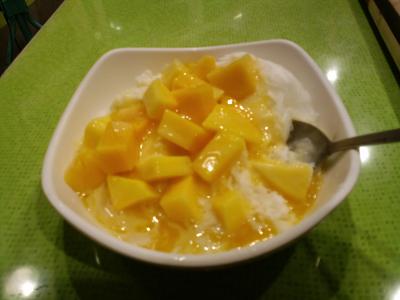 マンゴーがおいしく食べられる雪花氷のお店