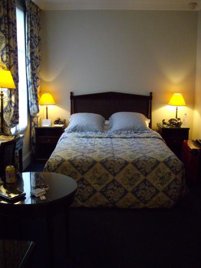 ブルーでまとめられた部屋でした