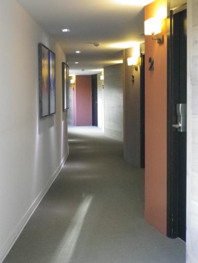 客室へ向かう廊下