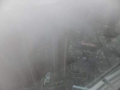 雨の日に展望台に行ったら何も見えませんでした