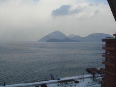 洞爺湖の見える景色のよい場所