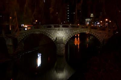 ライトアップされて綺麗でした