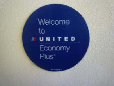UA ユナイテッド航空のECONOMY PLUS