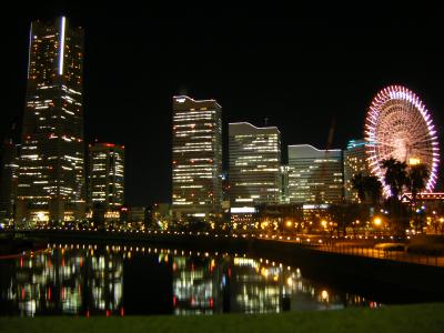 遠くからの夜景が綺麗