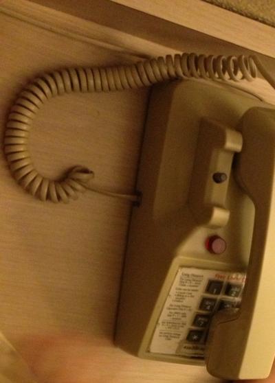 人が写っていたためトリミングしたら電話しか残りませんでした