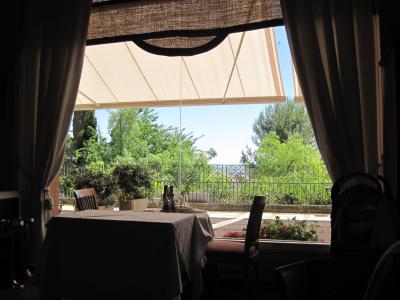 レストラン内からの眺望。