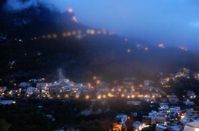 ベランダからの風景（遅めの夕方）