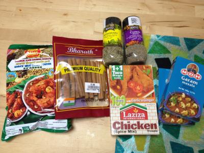 香辛料がいっぱいで楽しい！！あっという間に３時間です。