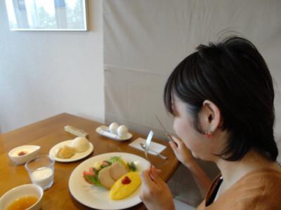 朝ごはんのパンがうまい！