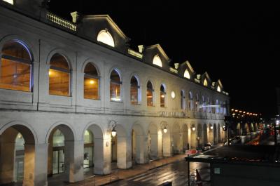 ホテルからのニーム駅。まさに至近