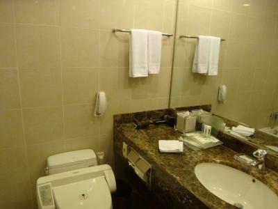 アメニティも充分。シャワートイレ付。