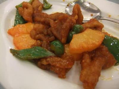 夕食：ケチャップ味。濃いめの味付けが◎