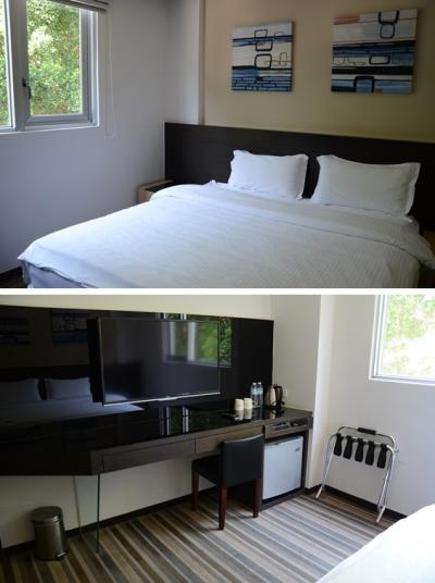 シンプルながら居心地はよかったダブル・ルーム。
