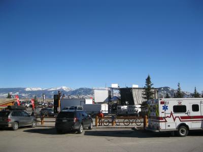 ホテルより撮ったVillageイベントの様子（時々ある）