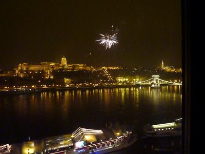 夜景と花火がきれいだったインターコンチネンタルブダペスト