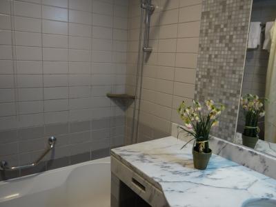 ちょっと広いのですがこのグレーのタイルがちょっとサムイ