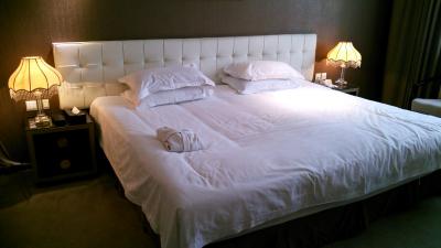 ダブルルームはベッドが大きい