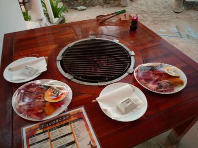 サンセットとBBQのスタートがぴったんこ
