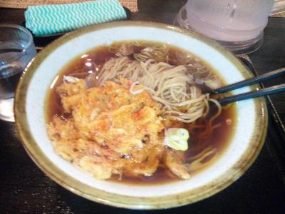 グランドホテル近くの蕎麦屋