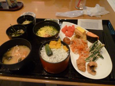 ホテルの朝ご飯で利用