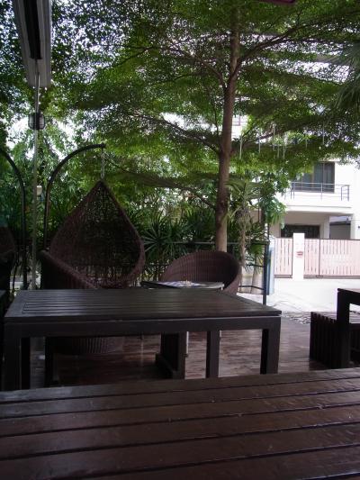 外のバルコニー