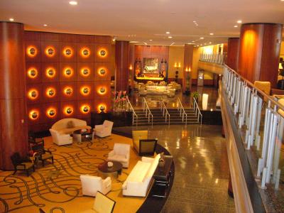 ２階から撮影したロビー