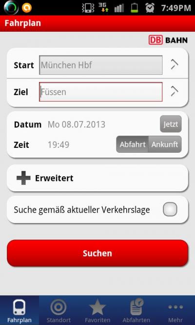 ドイツの列車を調べるなら携帯アプリ(DB Navigator)が便利