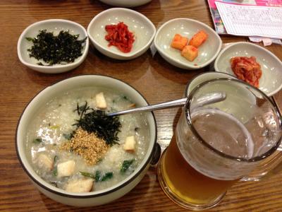 ソウルの朝はお粥でスタート☆