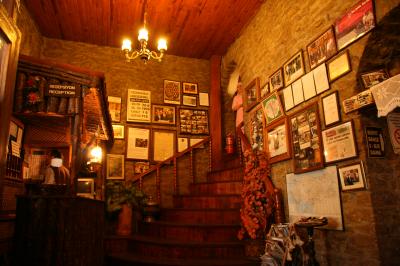 レトロな雰囲気いっぱいのロビー