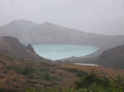 湯釜に感動