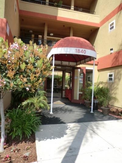 ホテルの入り口です。