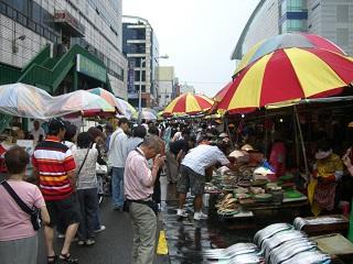 釜山の魚市場