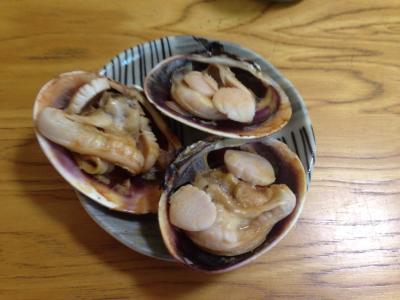 大アサリ・刺身定食　美味しい～　♪♪