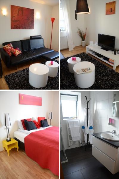 １泊目でいただいたお部屋の様子。広く真新しく居心地よし