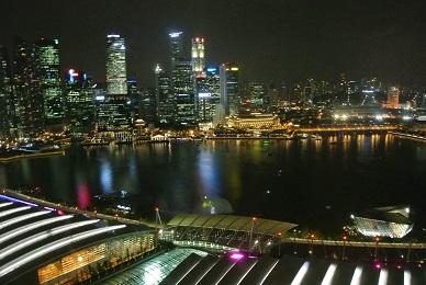 夜景とプールに満足