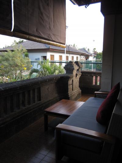 ダブルルームのテラス（角部屋）