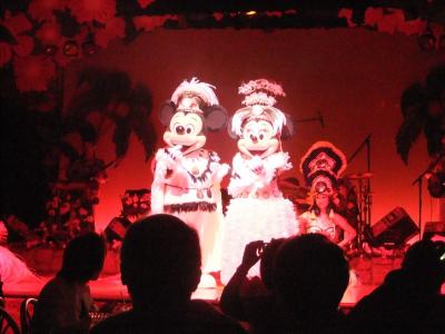 デイナーで利用しました。「ミッキーとミニーのポリネシアン・パラダイス」