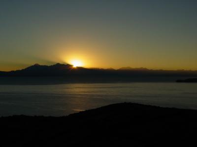 日の出の瞬間。