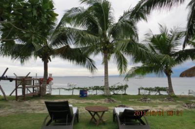 リゾート前はすぐ海です